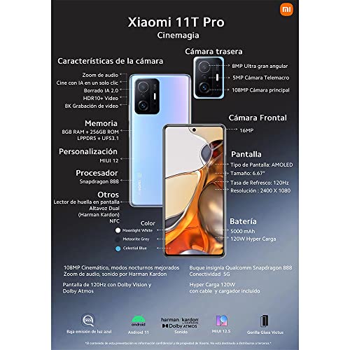 Xiaomi 11T Pro 256GB + 8GB RAM