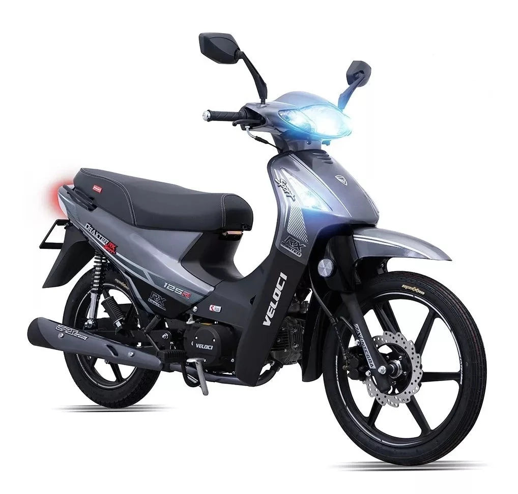 Motocicleta Veloci Draxter Rx Sport Limited 125cc Gps Plata 2023